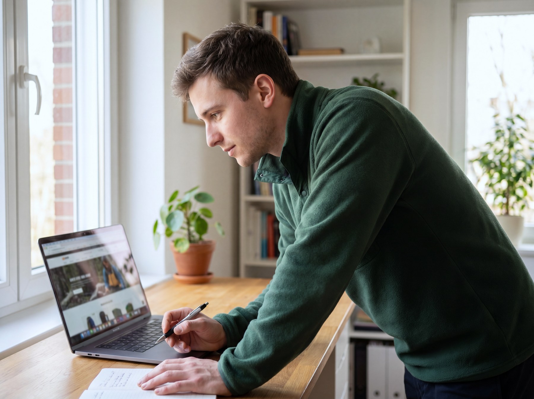 Online-Kurs am Laptop lernen